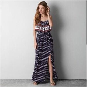 American Eagle Paisley Print Maxi Dress XS